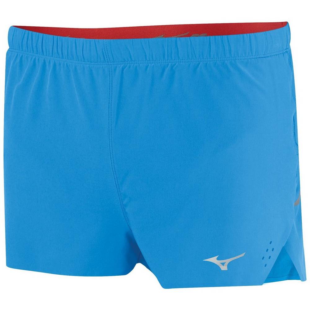 Mizuno Men's Aero 1.5" Split Shorts Blue (421674-SIY)